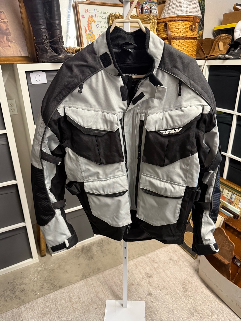 Fly Terra Trek 4 Men's Black & Light Padded Motorcycle Jacket